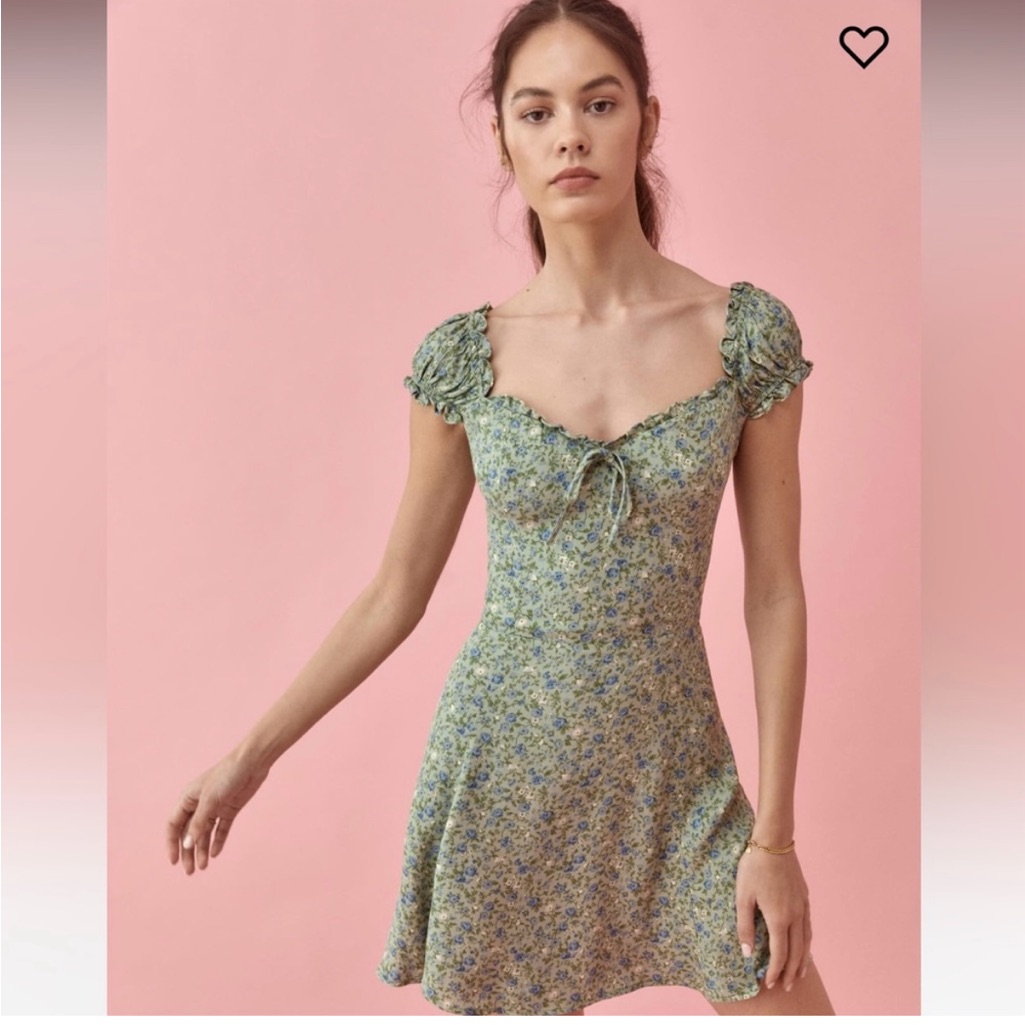 Reformation Pacey Dress In Sprite